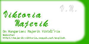 viktoria majerik business card